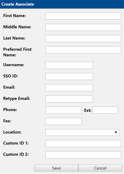 Create associate